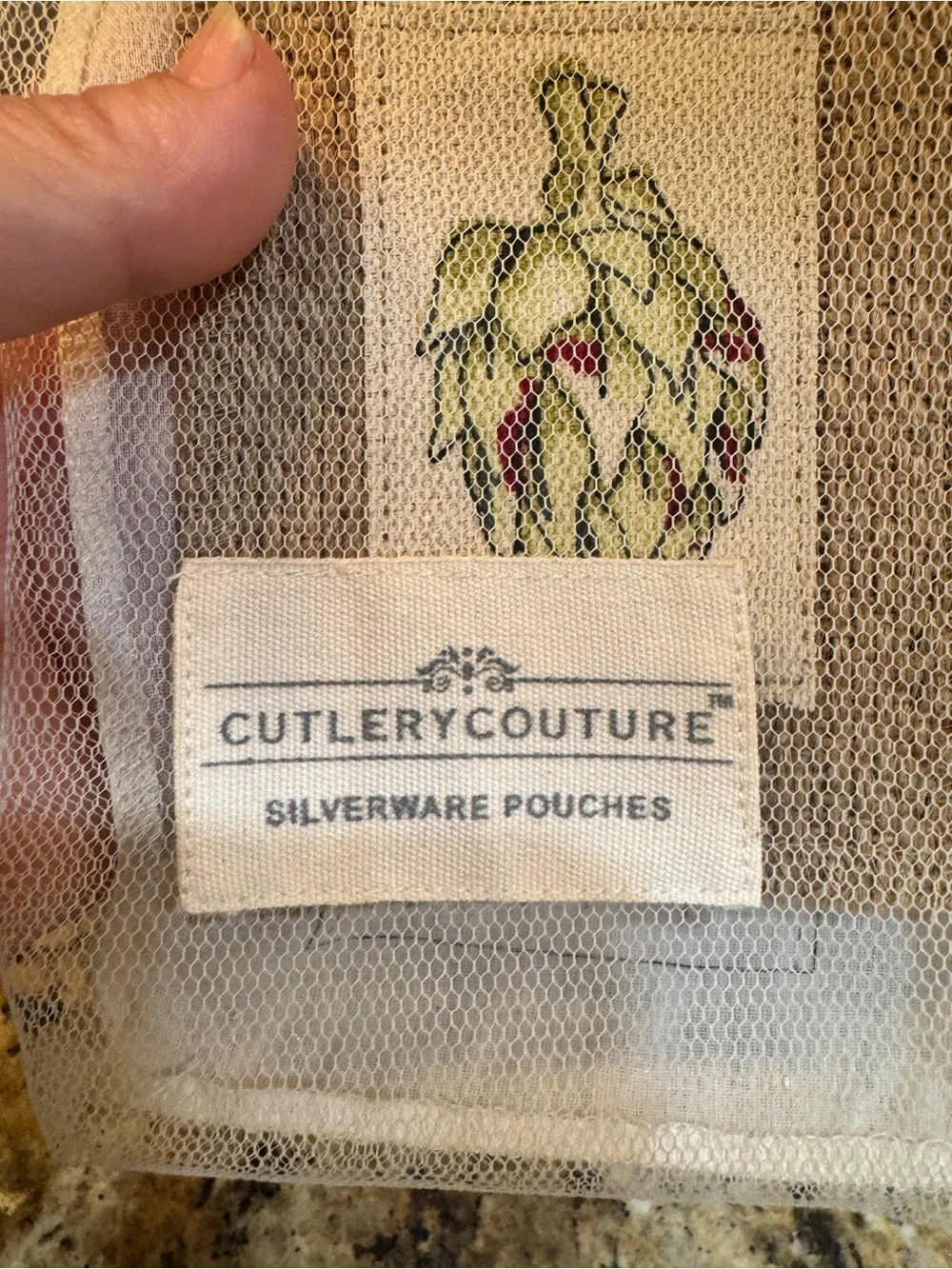 S/8 Cutlery Couture pouches.Avodado